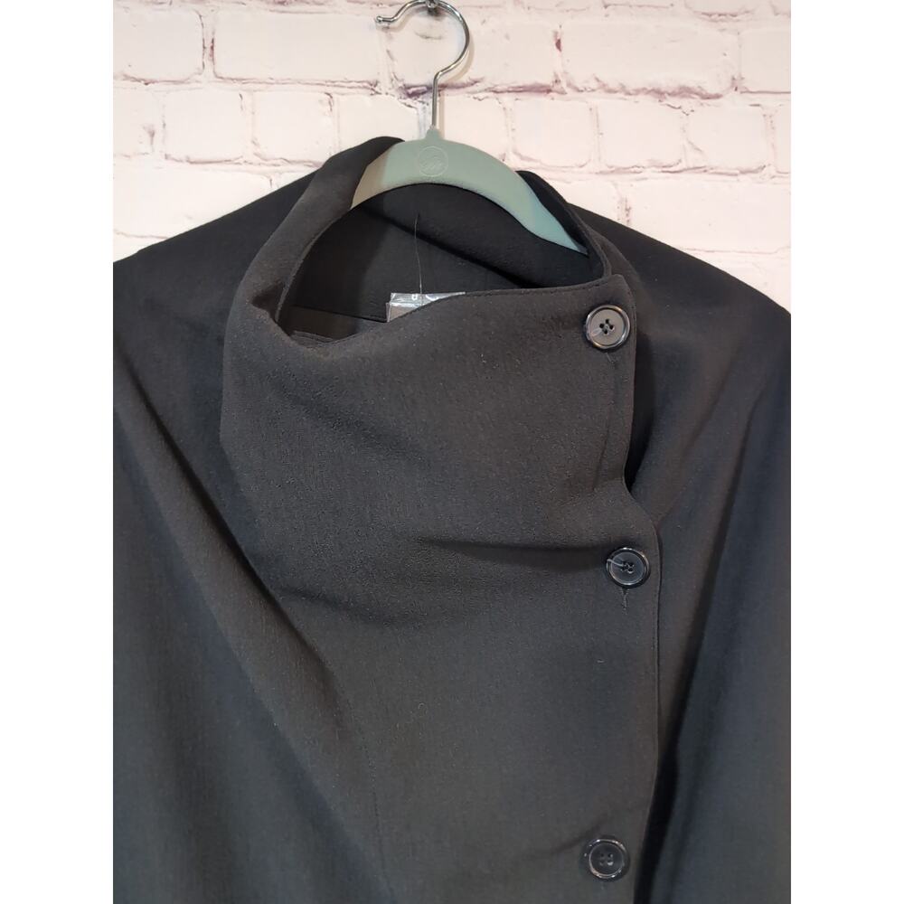 Evryday Jane Gail Travel Pod Cape Black NWT PLUS size 2X/3X Poncho Minimalist - Picture 8 of 16